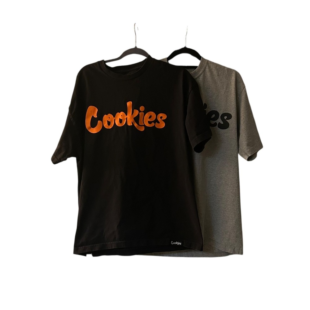 Cookies Logo Black Tee + Gray‎ Tee Bundle XL – Streetwear Duo